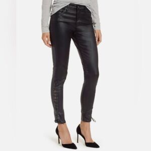 NWOT Adriano Goldschmied Legging Super Skinny Ankle Jeans Lace-Up Sides size 30